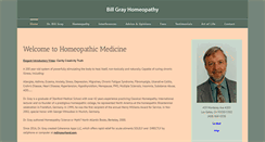 Desktop Screenshot of billgrayhomeopathy.com