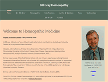 Tablet Screenshot of billgrayhomeopathy.com